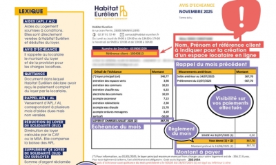 Nouvel Avis d'échéance